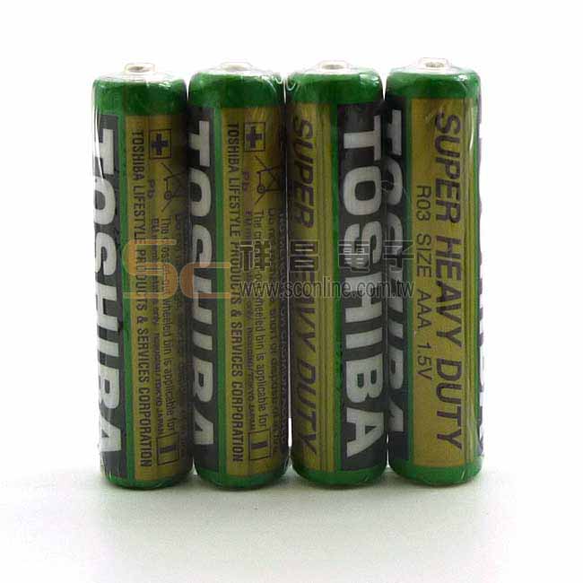 祥昌電子】TOSHIBA 東芝4號電池碳鋅電池/乾電池/環保電池(4入裝) - 祥