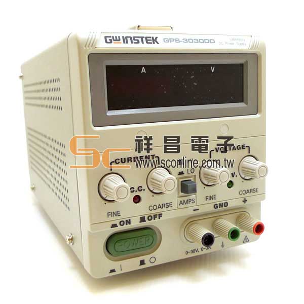 固緯GWINSTEK GPS-3030DD 數字式雙錶頭直流電源供應器 固緯GWINSTEK GPS-3030DD 數字式雙錶頭直流電源供應器